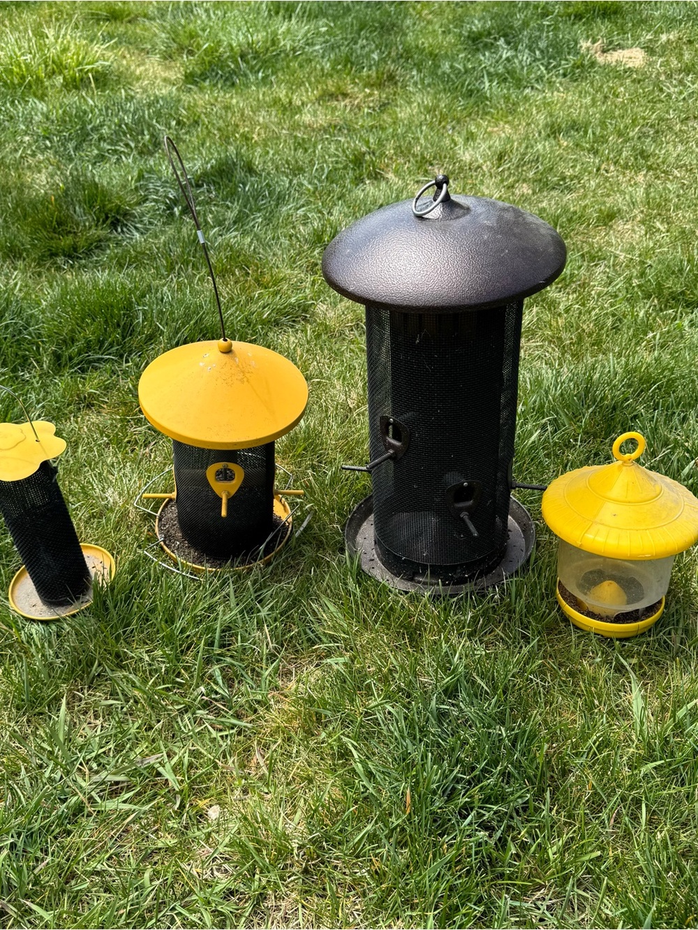 Outdoor Metal Bird Feeders Finch Blue Jay Etc